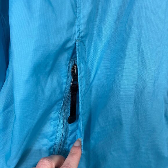 Vintage L.L. Bean Stowaway Windbreaker Jacket Blue Sz Large Gorpcore - Picture 3 of 7